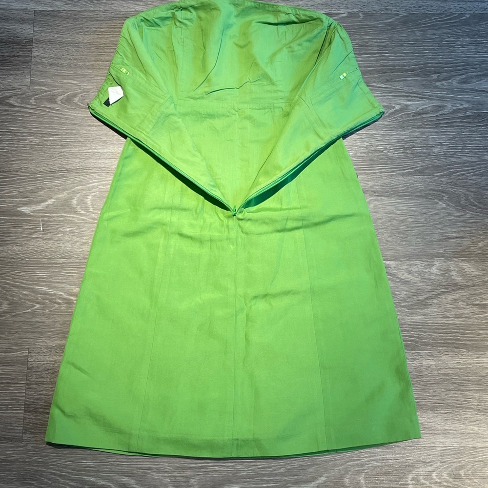 Elegant green strapless dress - Picture 5 of 10